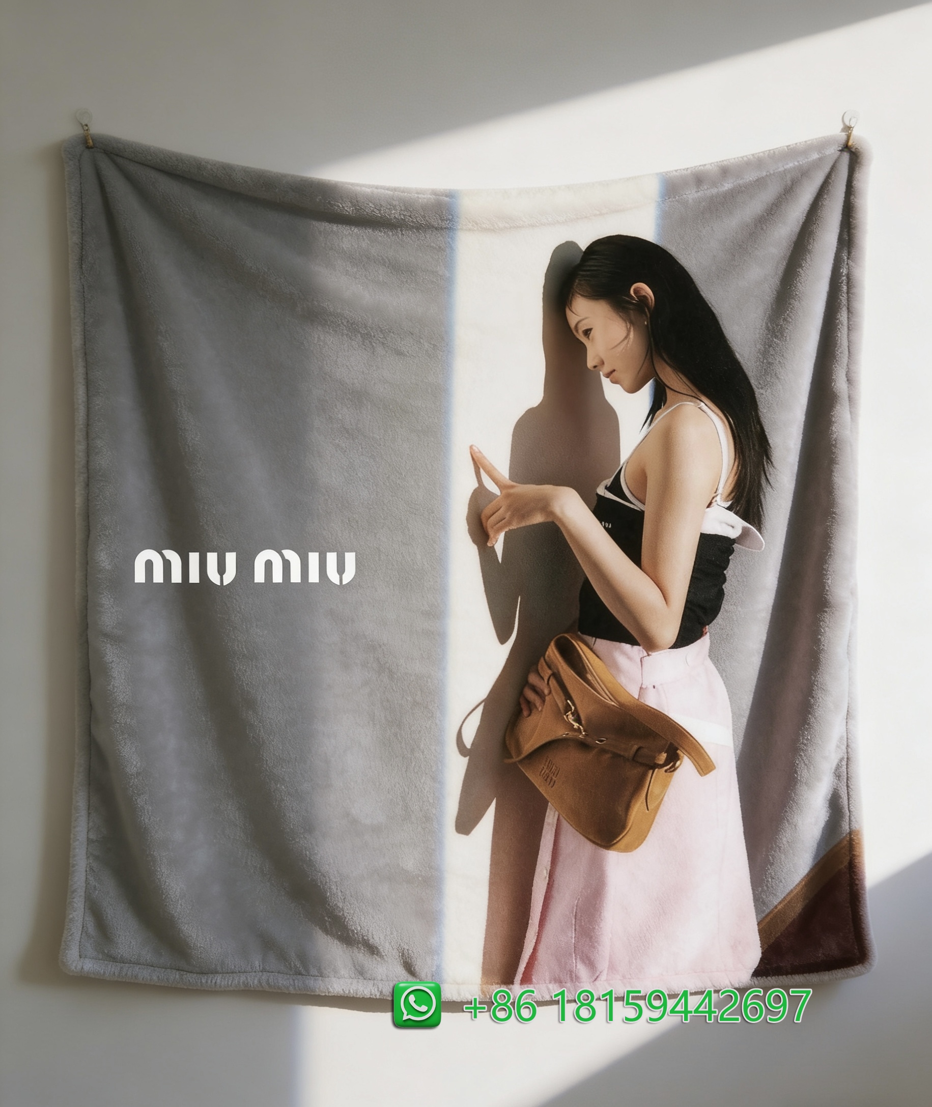 Miumiu Throw Blankets